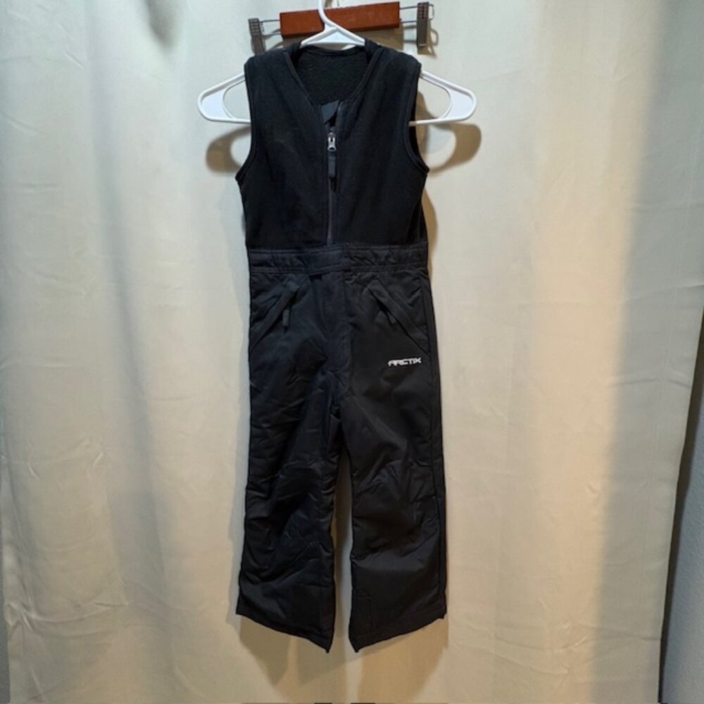 Arctix Toddler Unisex Black Adjustable Bib Infinity Overalls Snow Pants, 5T